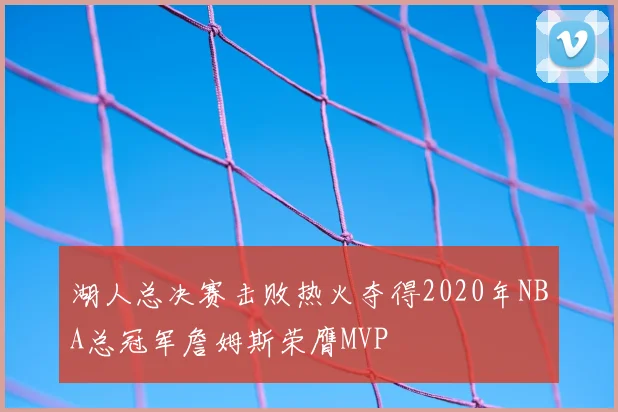 湖人总决赛击败热火夺得2020年NBA总冠军詹姆斯荣膺MVP