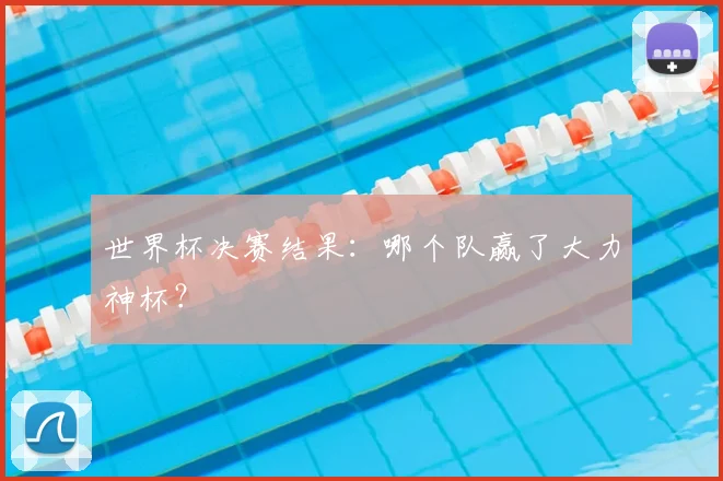 世界杯决赛结果:哪个队赢了大力神杯?