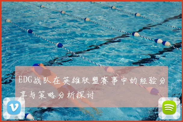 EDG战队在英雄联盟赛事中的经验分享与策略分析探讨