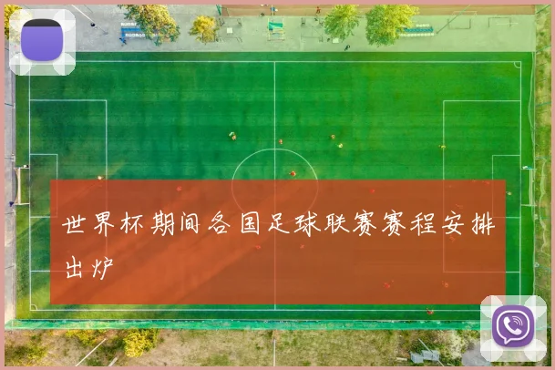 世界杯期间各国足球联赛赛程安排出炉
